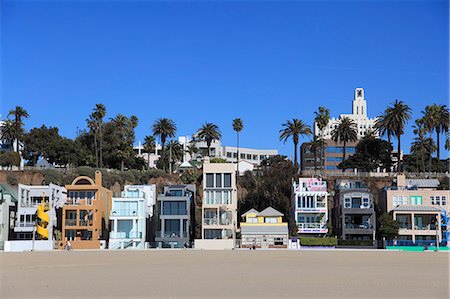 places of california usa - Beach Houses, Santa Monica, Los Angeles, California, United States of America, North America Stock Photo - Rights-Managed, Code: 841-06344013