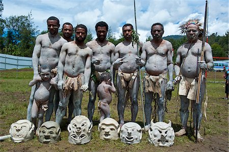 papua new guinea - Mudman tribe celebrates the traditional Sing Sing in the Highlands of Papua New Guinea, Pacific Stock Photo - Rights-Managed, Code: 841-06344088