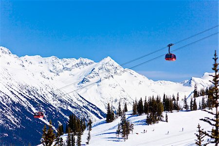 simsearch:841-06344151,k - Peak 2 Peak Gondola, between Whistler and Blackcomb mountains, Whistler Blackcomb Ski Resort, Whistler, British Columbia, Canada, North America Stock Photo - Rights-Managed, Code: 841-06344131