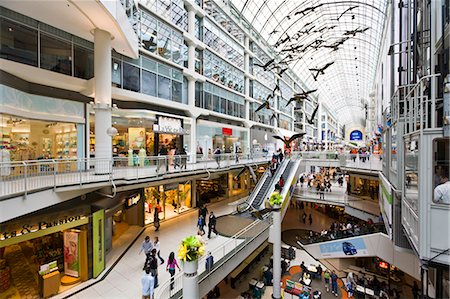 shopping mall architecture - Toronto Eaton Centre Shopping Mall, Toronto, Ontario, Canada, North America Stock Photo - Rights-Managed, Code: 841-06344152