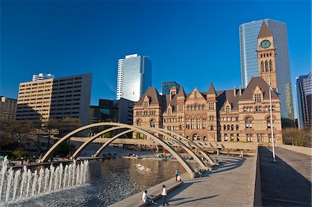 Freedom Arches, Nathan Phiilips Square, in front of City Hall, Toronto, Ontario, Canada, North America Foto de stock - Con derechos protegidos, Código: 841-06344194