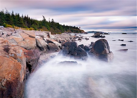 West Quoddy phare, Lubec, Maine, New England, États-Unis d'Amérique, l'Amérique du Nord Photographie de stock - Rights-Managed, Code: 841-06344239