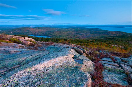 View from Cadillac Mountain, Acadia National Park, Mount Desert Island, Maine, New England, United States of America, North America Foto de stock - Direito Controlado, Número: 841-06344246