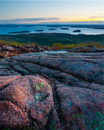 View from Cadillac Mountain, Acadia National Park, Mount Desert Island, Maine, New England, United States of America, North America Stock Photo - Rights-Managed, Code: 841-06344247