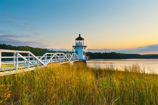 Doubling Point Light, Maine, New England, United States of America, North America Stock Photo - Premium Rights-Managed, Artist: robertharding, Image code: 841-06344255