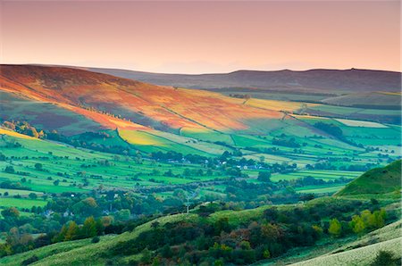 derbyshire - Vale of Edale, Peak District National Park, Derbyshire, England Foto de stock - Direito Controlado, Número: 841-06344295