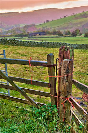 europe gate - Vale of Edale, Peak District National Park, Derbyshire, England Stock Photo - Rights-Managed, Code: 841-06344297