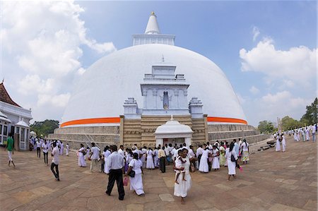 Ruwanweliseya, Maha Thupa or Great Stupa, Unesco World Heritage Site, Anuradhapura, Sri Lanka, Asia Foto de stock - Con derechos protegidos, Código: 841-06344370