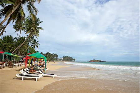 Vue sur la plage de Mirissa, côte sud, Sri Lanka, Asie Photographie de stock - Rights-Managed, Code: 841-06344470