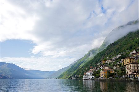 Early morning light on Brienno, Lake Como, Lombardy, Italian Lakes, Italy, Europe Foto de stock - Con derechos protegidos, Código: 841-06344538