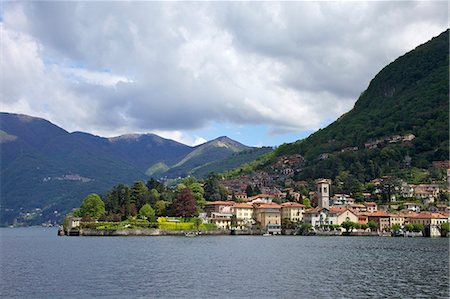 Vue de Torno au soleil de printemps, lac de Côme, Lombardie, lacs italiens, Italie, Europe Photographie de stock - Rights-Managed, Code: 841-06344547