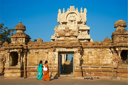 Kailasanatha temple dating from 8th century, Kanchipuram, Tamil Nadu, India, Asia Stock Photo - Rights-Managed, Code: 841-06344578