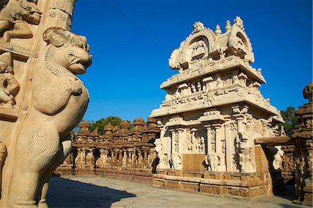 Kailasanatha temple dating from the 8th century, Kanchipuram, Tamil Nadu, India, Asia Foto de stock - Con derechos protegidos, Código: 841-06344580