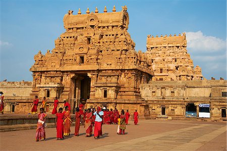 people hindu temple - Bridhadishwara temple, UNESCO World Heritage Site, Thanjavur (Tanjore), Tamil Nadu, India, Asia Stock Photo - Rights-Managed, Code: 841-06344611