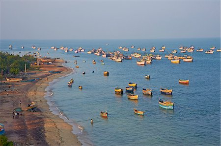 Fishing harbour, Rameswaram, Tamil Nadu, India, Asia Foto de stock - Con derechos protegidos, Código: 841-06344648