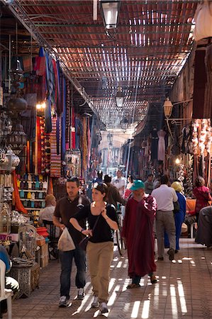Souk, Marrakech, Maroc, l'Afrique du Nord, Afrique Photographie de stock - Rights-Managed, Code: 841-06344764
