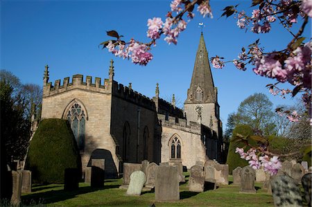 simsearch:841-06345071,k - Baslow Pfarrkirche et fleur de la cerise printemps, Derbyshire, Angleterre, Royaume-Uni, Europe Photographie de stock - Rights-Managed, Code: 841-06344840