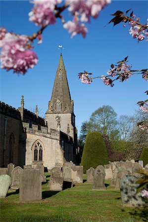 simsearch:841-06345071,k - Baslow Pfarrkirche et fleur de la cerise printemps, Derbyshire, Angleterre, Royaume-Uni, Europe Photographie de stock - Rights-Managed, Code: 841-06344841