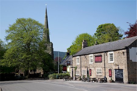 pub - Parish Church of All Saints, Ashover, Derbyshire, England, United Kingdom, Europe Stock Photo - Rights-Managed, Code: 841-06344864
