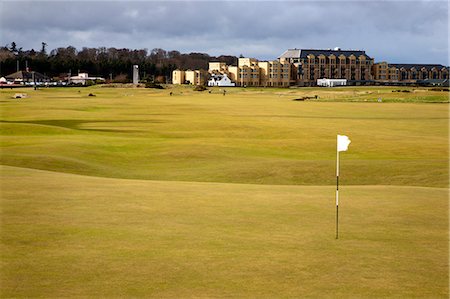 fife - Eighteenth Green at The Old Course, St. Andrews, Fife, Scotland, United Kingdom, Europe Foto de stock - Con derechos protegidos, Código: 841-06344895