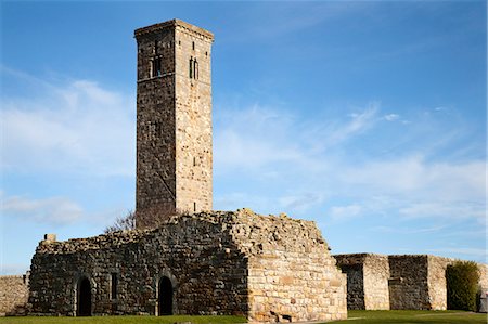 fife - St Rules Tower, St Andrews, Fife, Scotland Foto de stock - Con derechos protegidos, Código: 841-06344948
