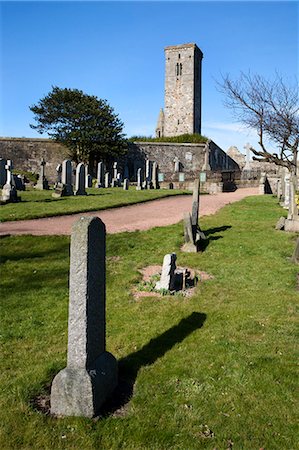 fife - St règles tour orientale cimetière, St Andrews, Fife, Ecosse Photographie de stock - Rights-Managed, Code: 841-06344949