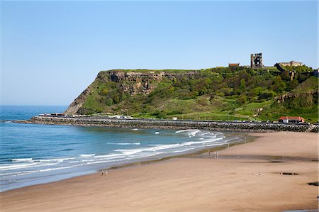 scarborough - North Sands et Castle Hill, Scarborough, North Yorkshire, Yorkshire, Angleterre, Royaume-Uni, Europe Photographie de stock - Rights-Managed, Code: 841-06345074