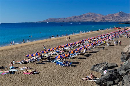 playa grande - Playa Grande, Puerto del Carmen, Lanzarote, îles Canaries, Espagne, Atlantique, Europe Photographie de stock - Rights-Managed, Code: 841-06345256