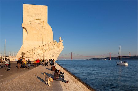 rio tejo - Monument to the Discoveries beside the Tagus River, Belem, Lisbon, Portugal, Europe Stock Photo - Rights-Managed, Code: 841-06345266