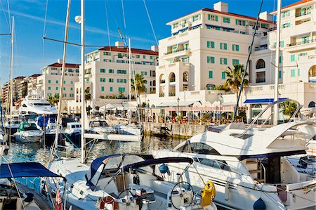 Queensway Quay Marina, Gibraltar, Mediterranean, Europe Foto de stock - Con derechos protegidos, Código: 841-06340881