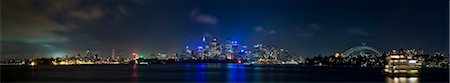 simsearch:841-07457054,k - Pont de skyline et Port la nuit, Sydney, New South Wales, Australie, Pacifique Photographie de stock - Rights-Managed, Code: 841-06340902
