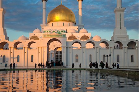 Nur-Astana-Moschee, Astana, Kasachstan, Zentralasien, Asien Stockbilder - Lizenzpflichtiges, Bildnummer: 841-06341018