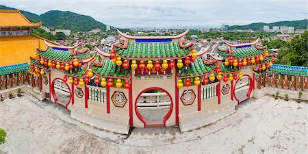 View over Georgetown from Kek Lok Si Temple, Penang, Malaysia, Southeast Asia, Asia Stock Photo - Rights-Managed, Code: 841-06341161