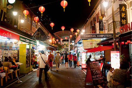 Marché de la rue de Chinatown dans la nuit, Singapour, Asie du sud-est, Asie Photographie de stock - Rights-Managed, Code: 841-06341170