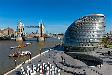 City Hall and Tower Bridge, London, England, United Kingdom, Europe Stock Photo - Rights-Managed, Code: 841-06341328