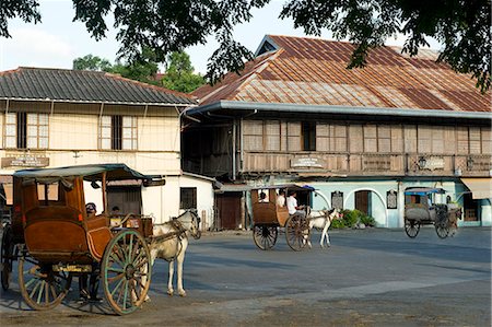 Crisologo Street, Vigan, UNESCO World Heritage Site, Ilocos Sur, Philippines, Southeast Asia, Asia Stock Photo - Rights-Managed, Code: 841-06341404