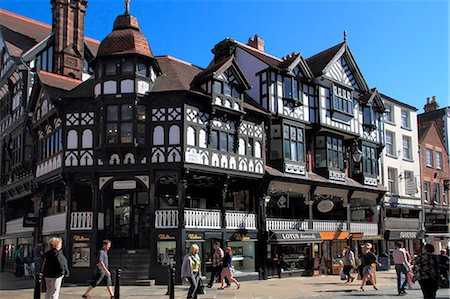 Bridge Street, Chester, Cheshire, Angleterre, Royaume-Uni, Europe Photographie de stock - Rights-Managed, Code: 841-06341440