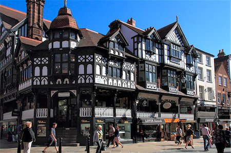 Bridge Street, Chester, Cheshire, England, United Kingdom, Europe Fotografie stock - Rights-Managed, Codice: 841-06341440