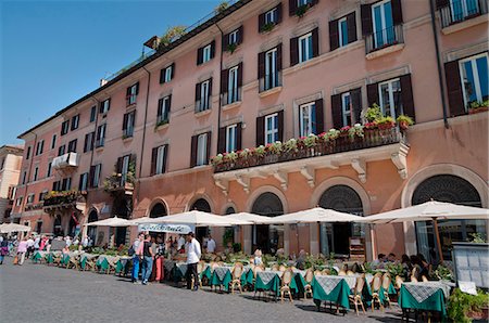 rome cafe - Outdoor restaurant, Piazza Navona, Rome, Lazio, Italy, Europe Foto de stock - Con derechos protegidos, Código: 841-06341504