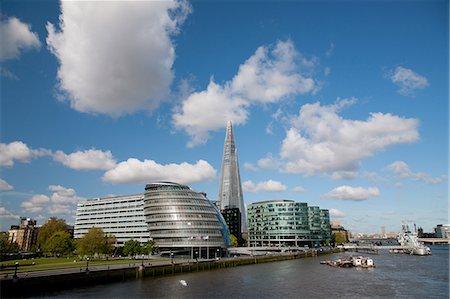 View of the Shard, City Hall and More London along the River Thames, London, England, United Kingdom, Europe Foto de stock - Con derechos protegidos, Código: 841-06341508