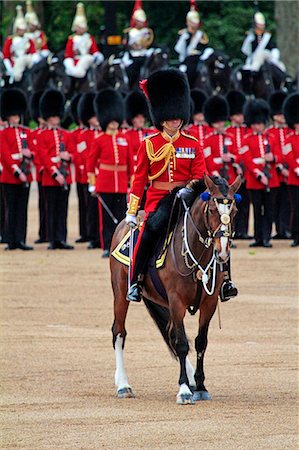 Soldiers at Trooping the Colour 2012, The Queen's Birthday Parade, Horse Guards, Whitehall, London, England, United Kingdom, Europe Stock Photo - Rights-Managed, Code: 841-06341531