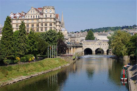 pulteney bridge - Pulteney Brücke und Fluss Avon, Bath, UNESCO Weltkulturerbe, Avon, England, Vereinigtes Königreich, Europa Stockbilder - Lizenzpflichtiges, Bildnummer: 841-06341557