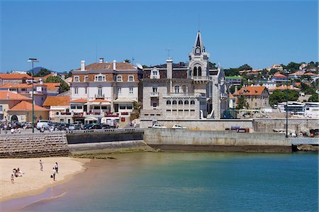 Fishermans Beach, Cascais, Portugal, Europe Foto de stock - Con derechos protegidos, Código: 841-06341610