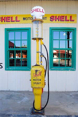 petrol & gas photos - Antique petrol pump in Kimberley, South Africa, Africa Stock Photo - Rights-Managed, Code: 841-06341679