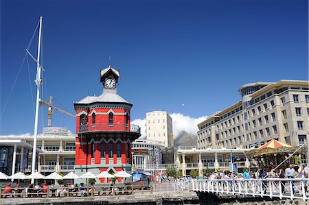 south africa and city - Clock Tower, the Waterfront, Cape Town, South Africa, Africa Foto de stock - Con derechos protegidos, Código: 841-06341706