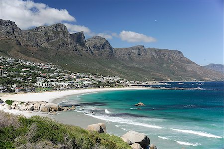 provincia del capo - The Twelve Apostles, Camps Bay, Cape Town, Cape Province, South Africa, Africa Fotografie stock - Rights-Managed, Codice: 841-06341702