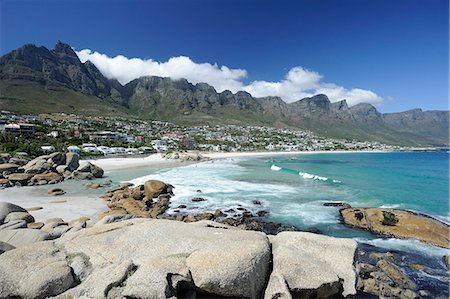 The Twelve Apostles, Camps Bay, Cape Town, Cape Province, South Africa, Africa Stock Photo - Rights-Managed, Code: 841-06341703