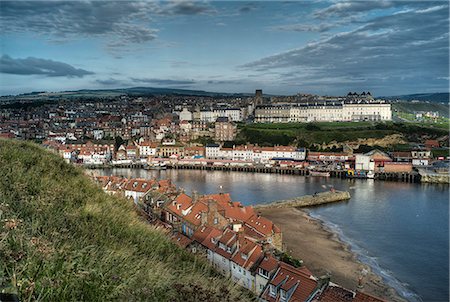 small towns england - Whitby harbour, North Yorkshire, Yorkshire, England, United Kingdom, Europe Stock Photo - Rights-Managed, Code: 841-06341713