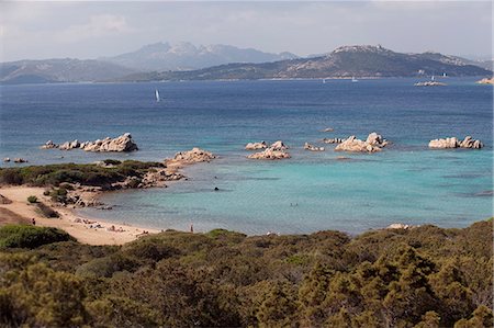 The island of Caprera, Maddalena Islands, view over the coast of Sardinia, Italy, Mediterranean, Europe Foto de stock - Con derechos protegidos, Código: 841-06342137