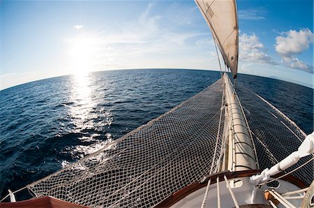 sailboat not people - Star Clipper sailing cruise ship, Deshaies, Basse-Terre, Guadeloupe, West Indies, French Caribbean, France, Central America Stock Photo - Rights-Managed, Code: 841-06342315